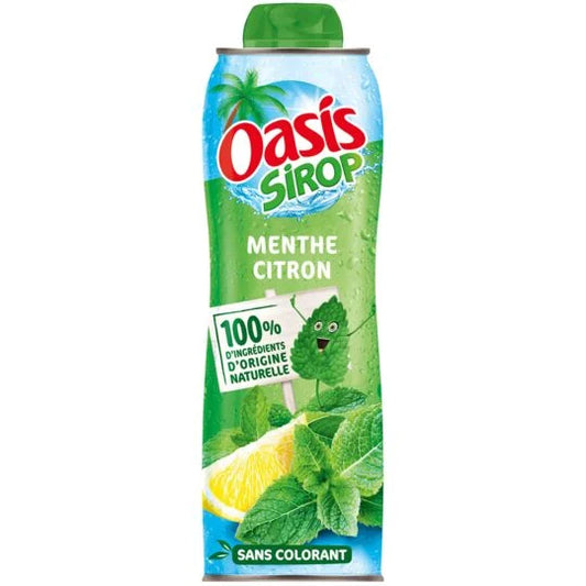 OASIS Sirop menthe citron 75CL