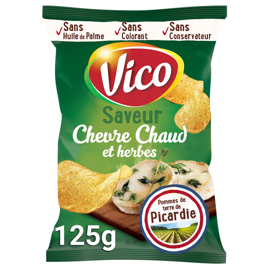 VICO Chips Grillées Chèvre Chaud 125 g