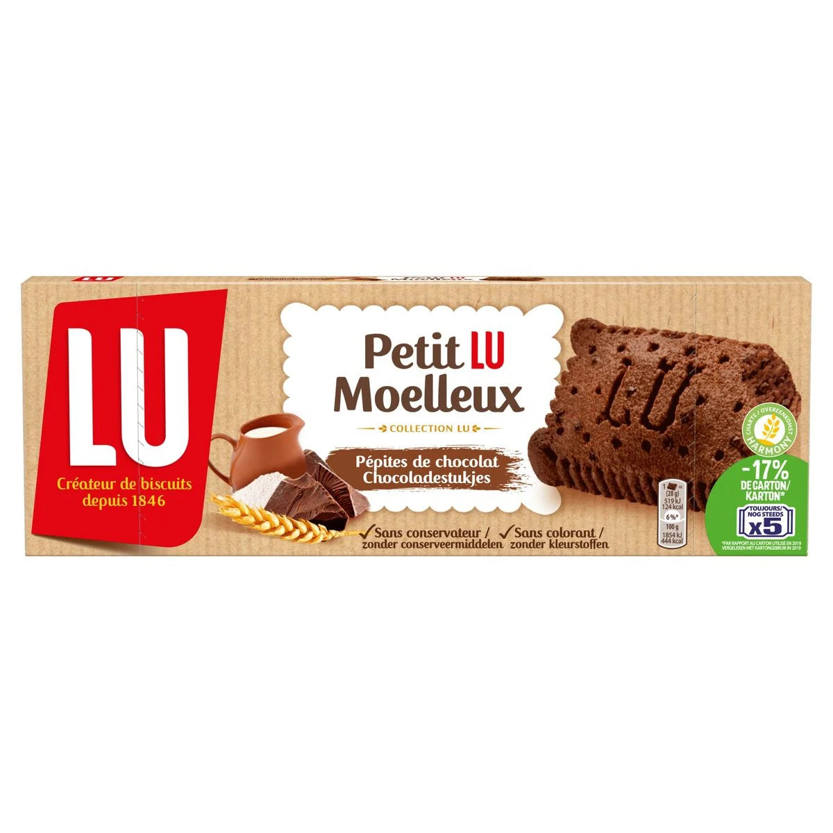 LU Petit LU Moelleux Pépites de Chocolat 140 g