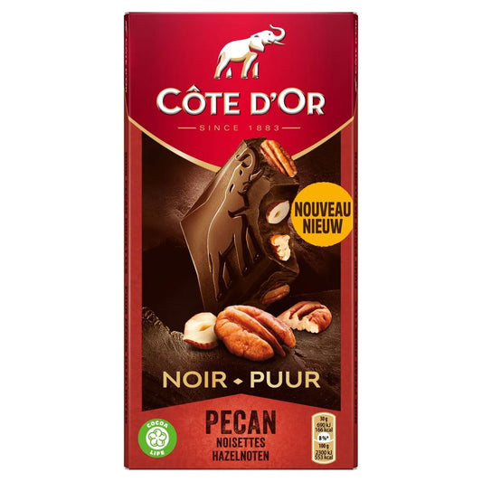 Cote d'Or Chocolat Noir Noisettes & Pécan 180 g