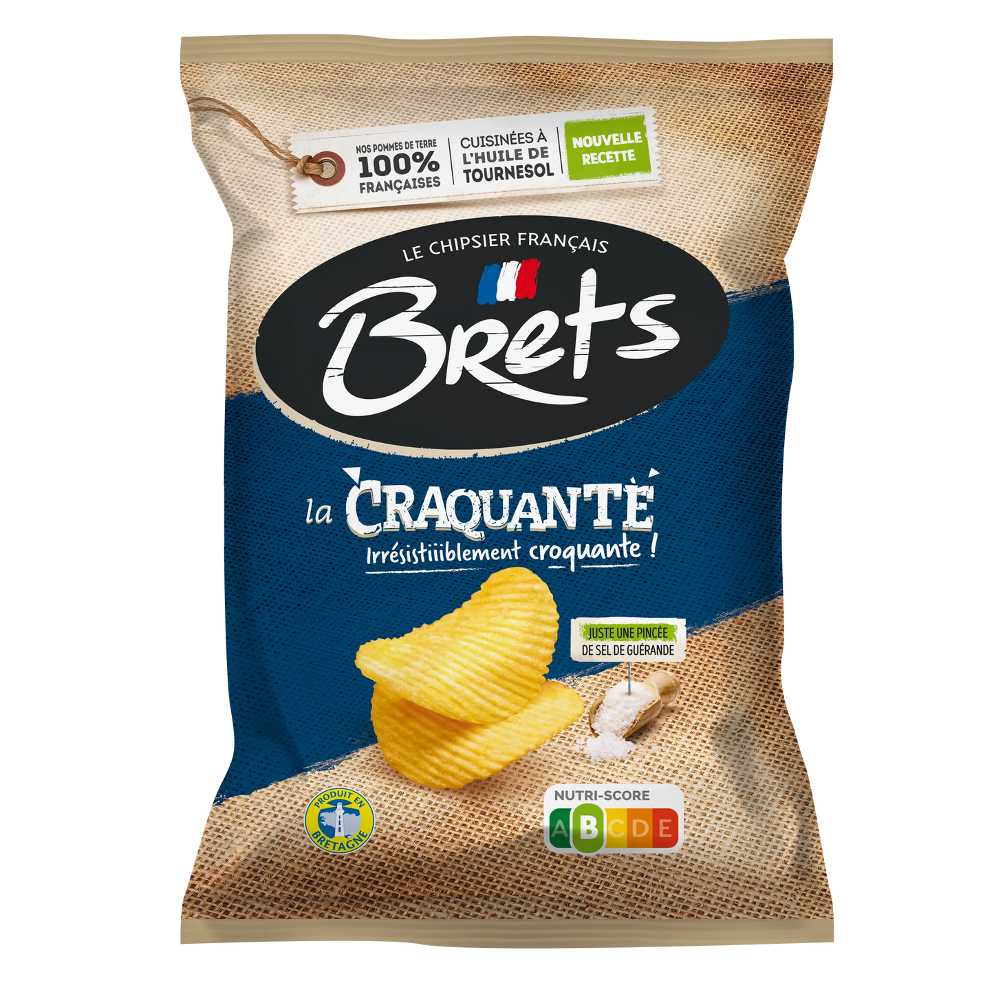 BRETS Chips Ondulées Craquantes 125 g