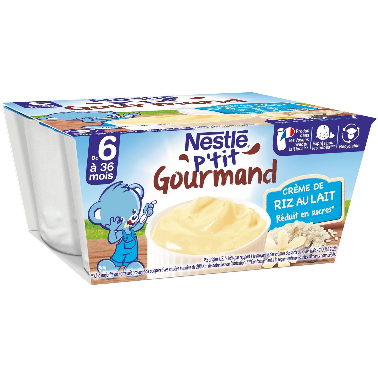 Desserts bébé dès 6 mois, banane NESTLE P'TIT BRASSE