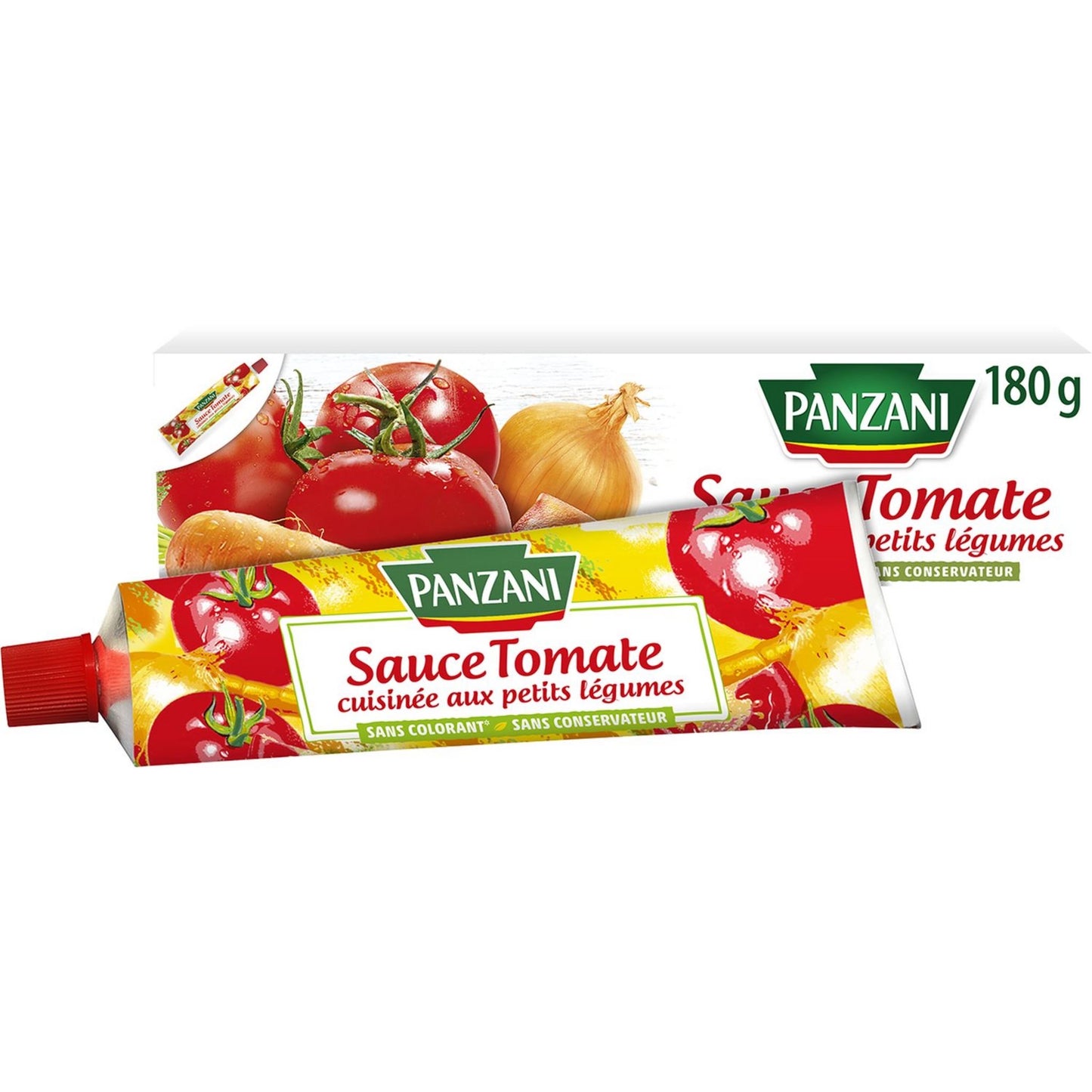 PANZANI Sauce tomate cuisinée petits légumes sans conservateur tube 180g