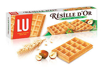 LU Résille d'or gaufrettes praliné noisette 15 gaufrettes 110g