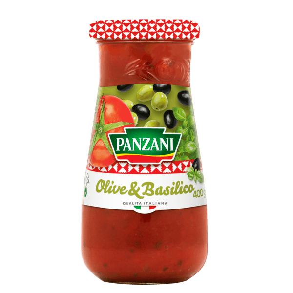 Panzani Sauce tomates cuisinées aux olives et au basilic