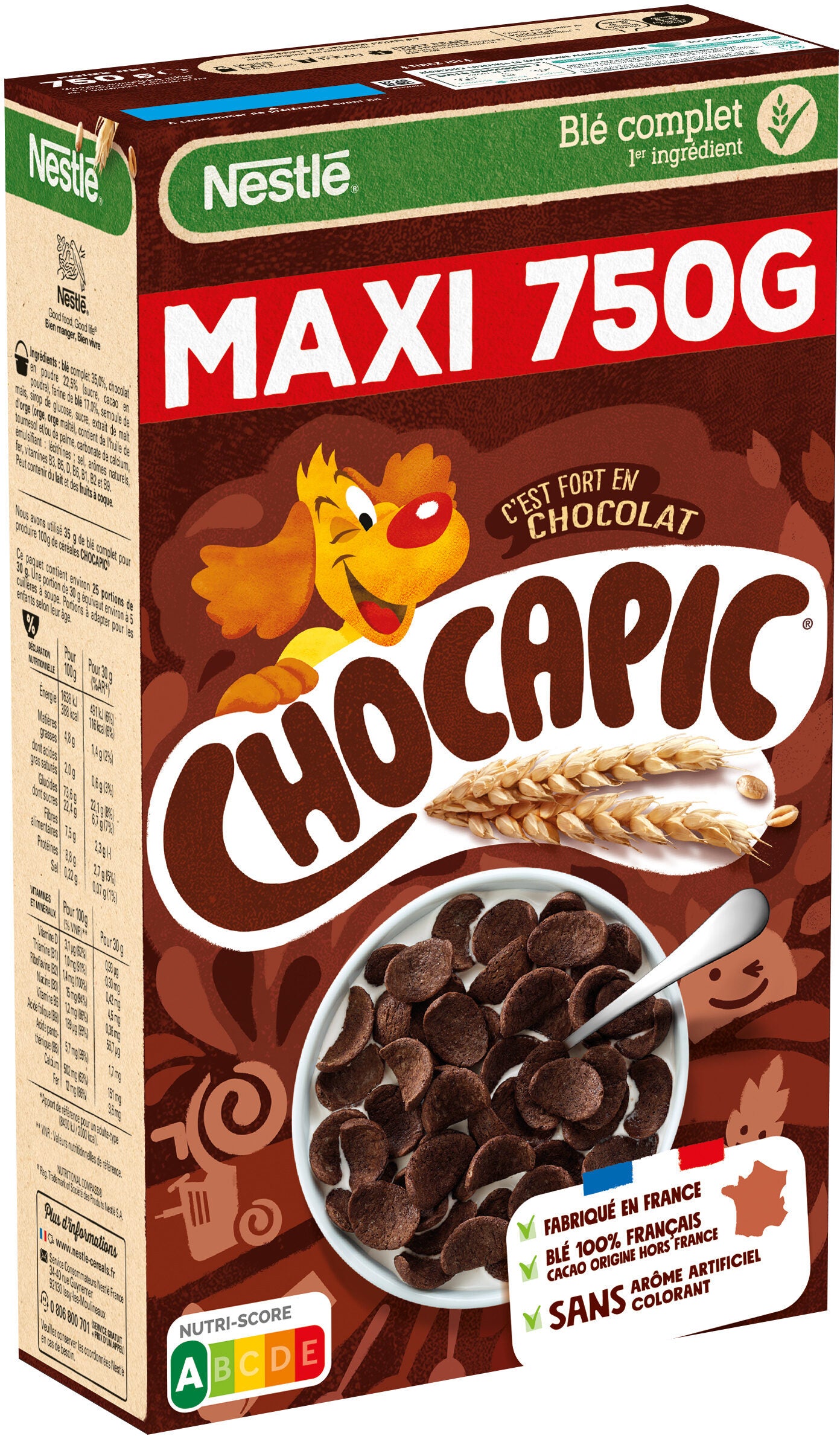 Céréales au chocolat CHOCAPIC MAXI 750