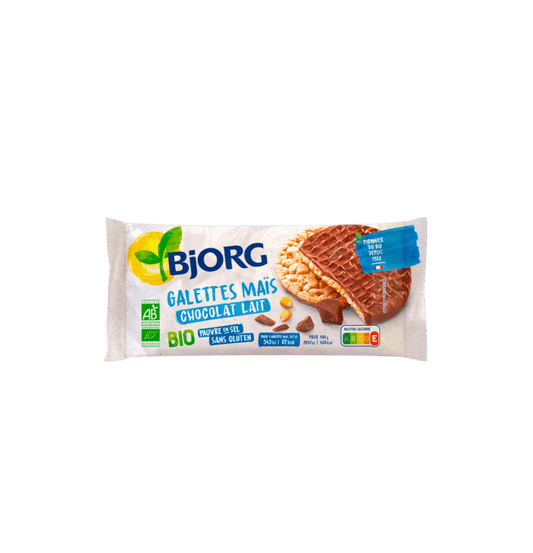 BJORG Galette de Maïs Chocolat Lait 100 g