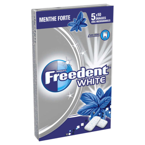 Freedent White Chewing-gum à la menthe forte sans sucres 70g