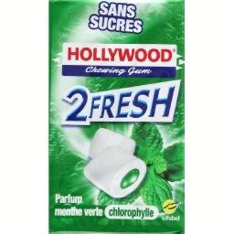 Chewing-gum à la menthe verte sans sucres 2Fresh HOLLYWOOD T5