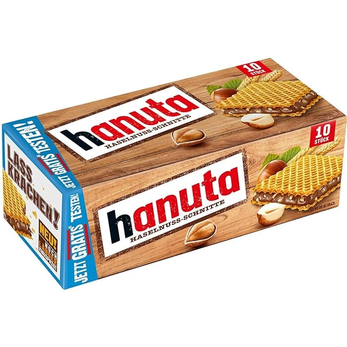 Biscuits gaufrettes chocolat noisettes HANUTA