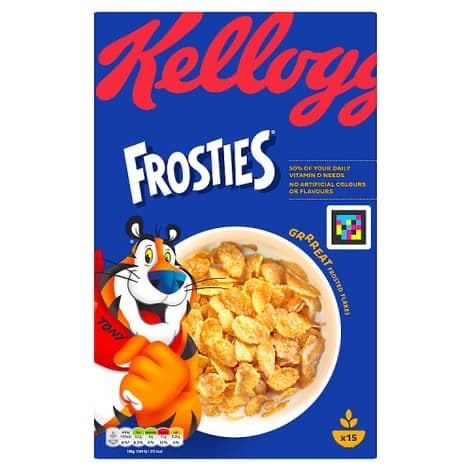 Céréales flocons de maïs givrés de Kellogg's,