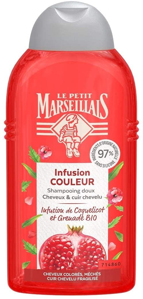 Le Petit Marseillais Shampooing Infusion Couleur 250 ml - épicerie les 3 gourmets Savons et Gels de douche