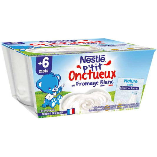 NESTLE P’tit Onctueux Nature 4 x 100 g