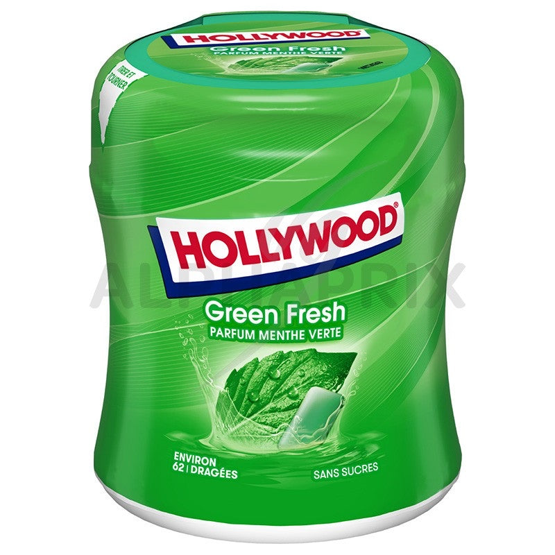 Chewing-gum à la menthe verte sans sucres Green Fresh HOLLYWOOD