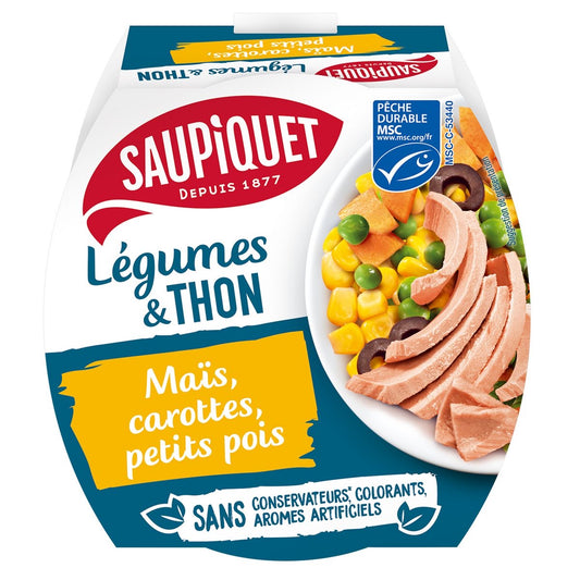 Salade maïs & thon MSC SAUPIQUET
la boite de 160g