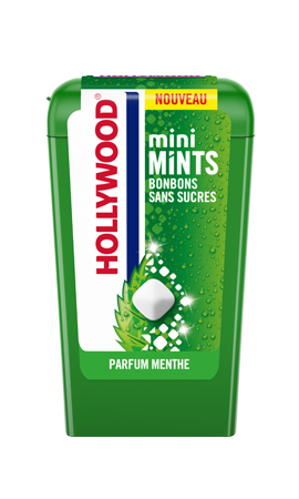 Bonbons à la menthe verte sans sucres Mini Mints HOLLYWOOD - épicerie les 3 gourmets bonbons