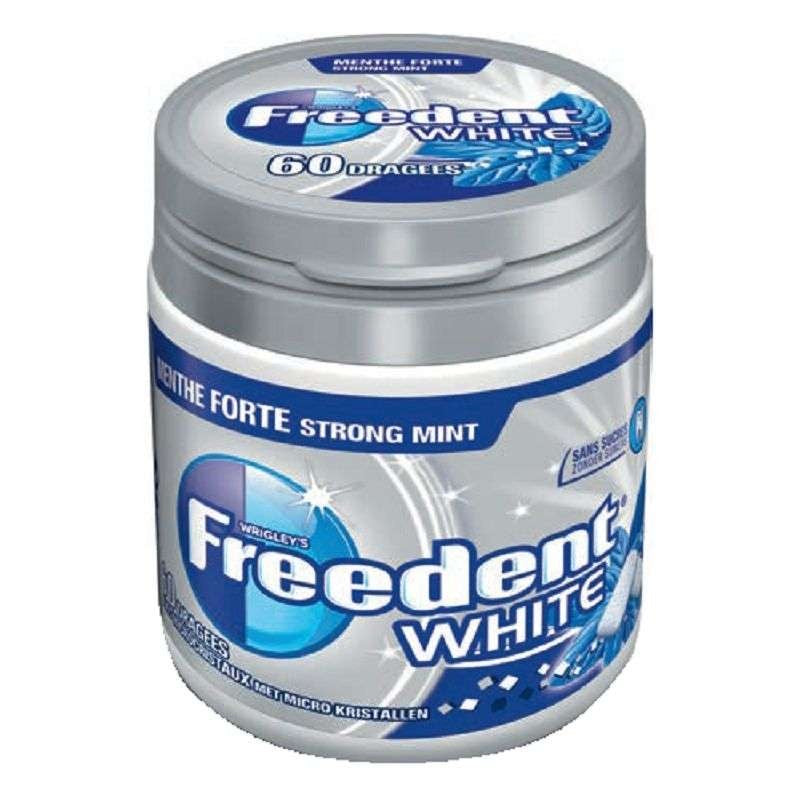 Chewing-gum sans sucres Menthe Forte FREEDENT WHITE