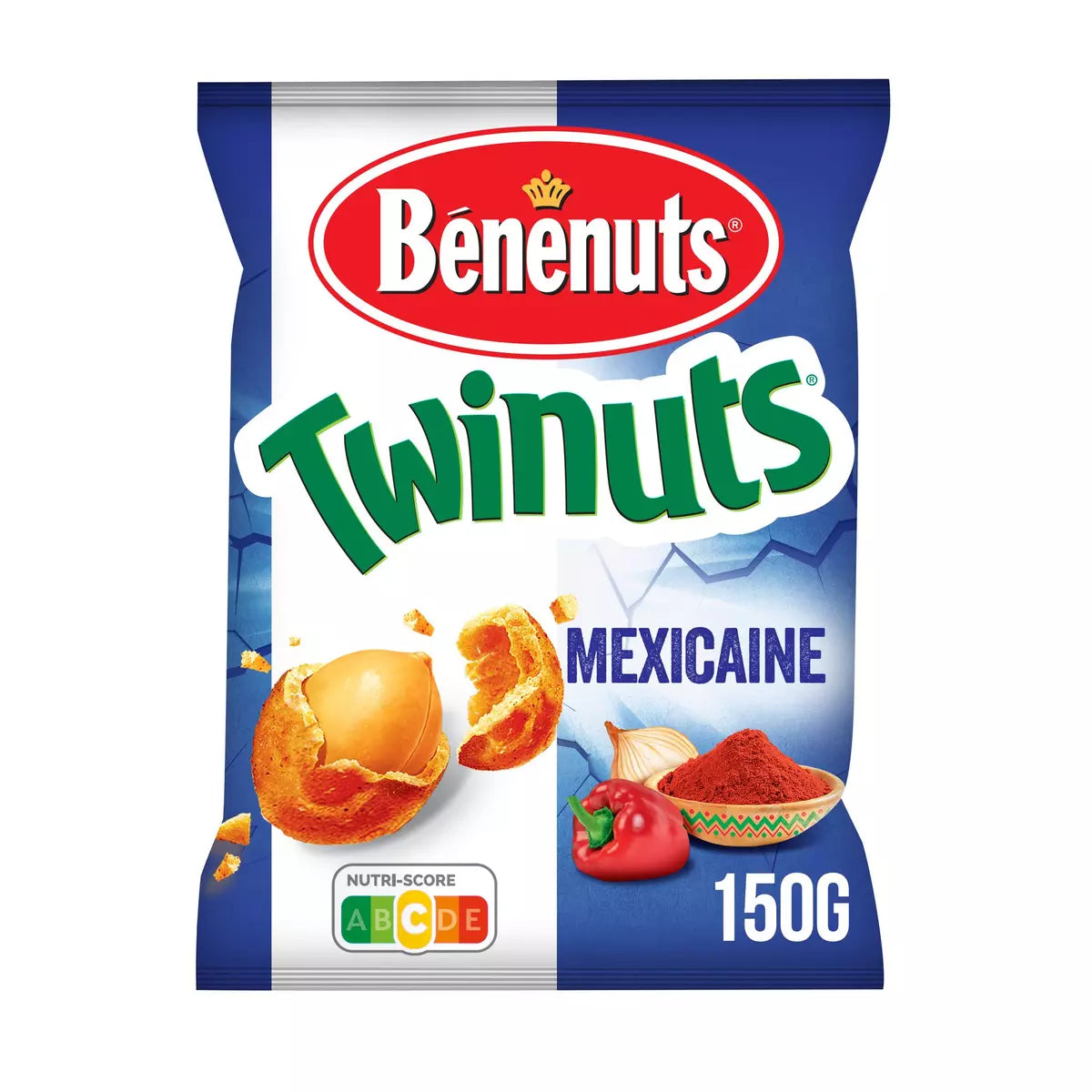 Cacahuètes enrobées saveur mexicaine BENENUTS TWINUTS
150 g