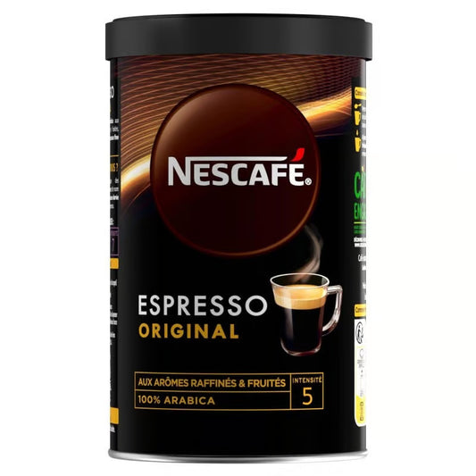 Nescafé Espresso Original Café soluble 100% arabica 95g - épicerie les 3 gourmets Cafés, Thés et Boissons Chaudes