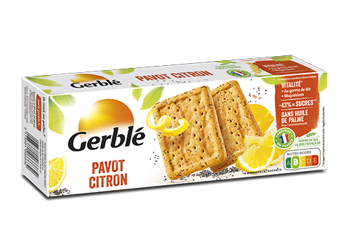 GERBLE Biscuit Pavot Citron 200g