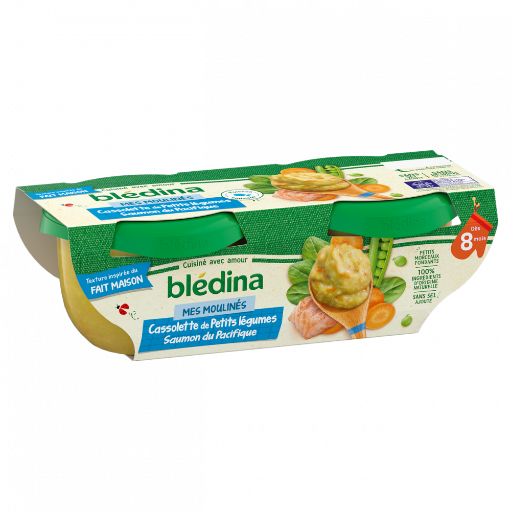 BLEDINA Bol Légumes Saumon 2 x 200 g