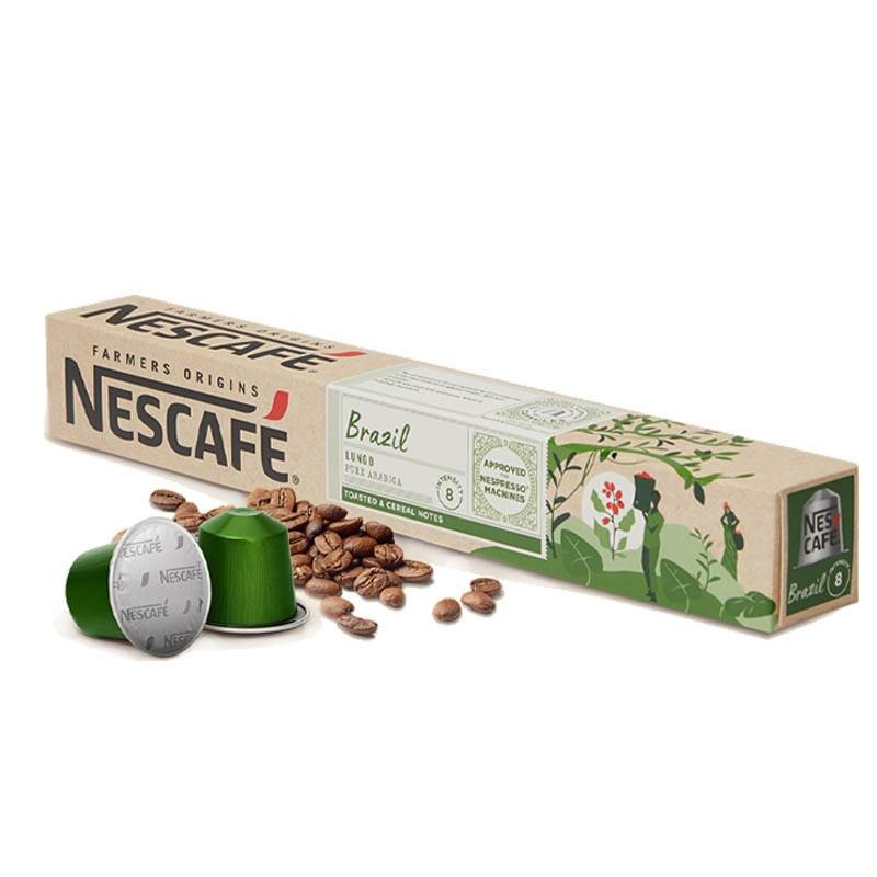 Nescafé Brazil Espresso n 8 Capsules - épicerie les 3 gourmets Cafés, Thés et Boissons Chaudes