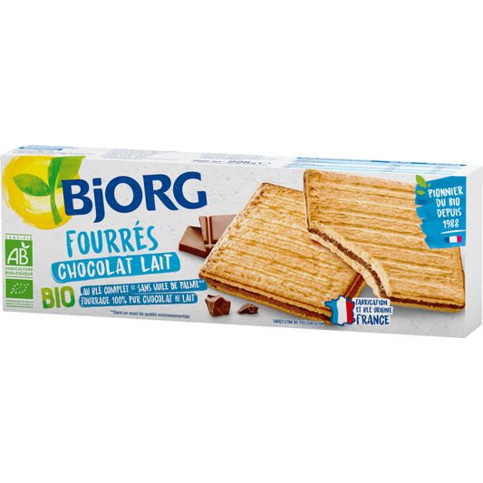 BJORG Fourré Chocolat Lait 225 g