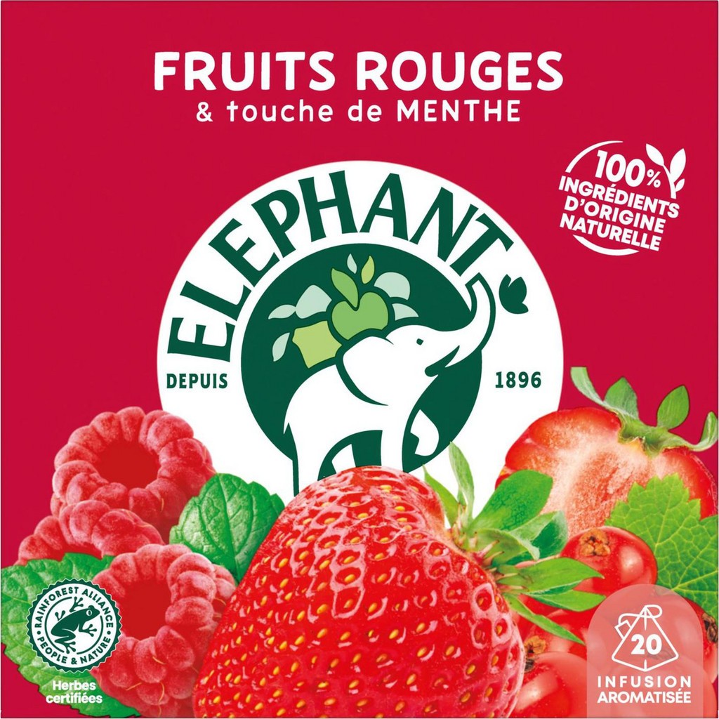 ELEPHANT Infusion fruits rouges touche de menthe