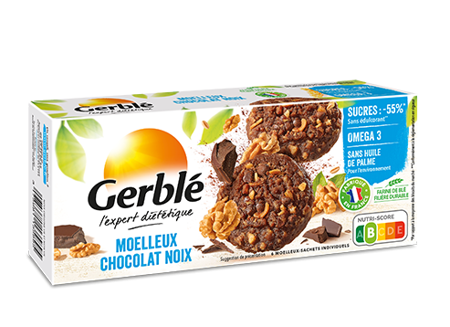 Gerblé moelleux chocolat et noix 138g