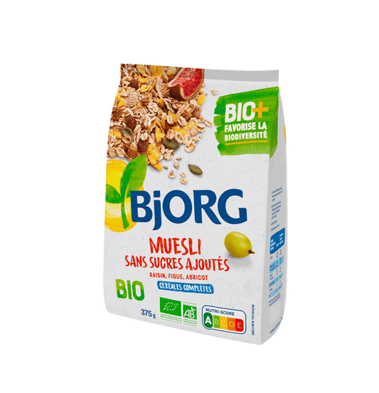 Bjorg Céréales Muesli Fruits Sans Sucres 375 g