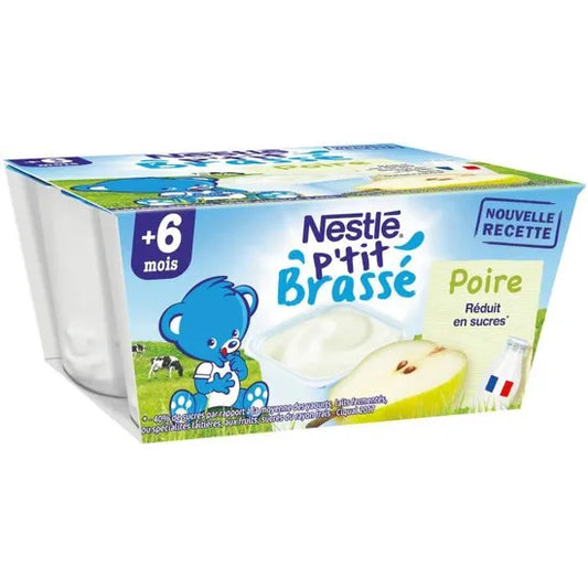 NESTLE P’tit Brassé Poire 4 x 100 g