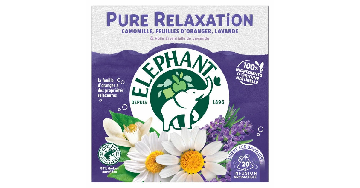 ELEPHANT INFUSION PURE RELAXATION ET ANTI-STRESS – épicerie les 3 gourmets