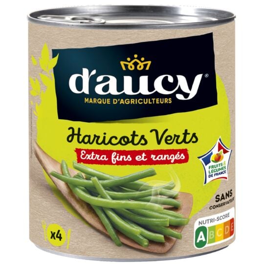 D'AUCY Haricots verts extra fins D'AUCY  440 g