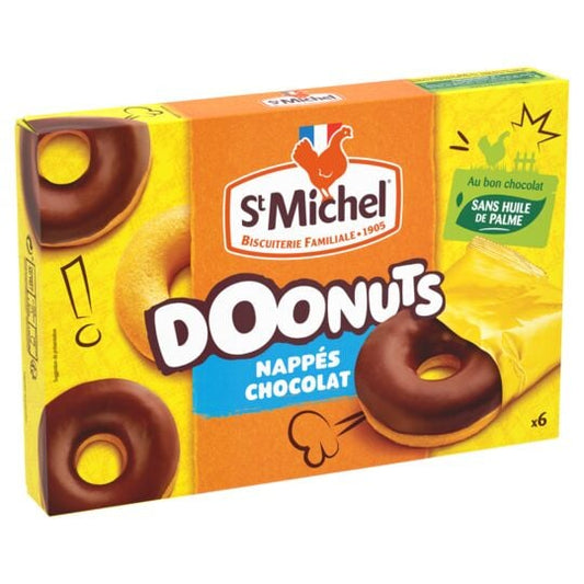 Gâteaux Doonuts nappés chocolat lait ST MICHEL 180G