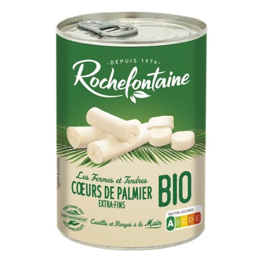 Cœurs de palmier extra-fins Bio ROCHEFONTAINE 1X2