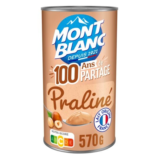 MONT BLANC Crème dessert saveur praliné 570g