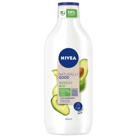 NIVEA LAIT CORP AVOCAT BIO 98% NATURALLY GOOD 200 ML