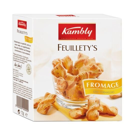 KAMBLY FEUILLETYS FROMAGE 75 G - épicerie les 3 gourmets chips-et-aperitifs