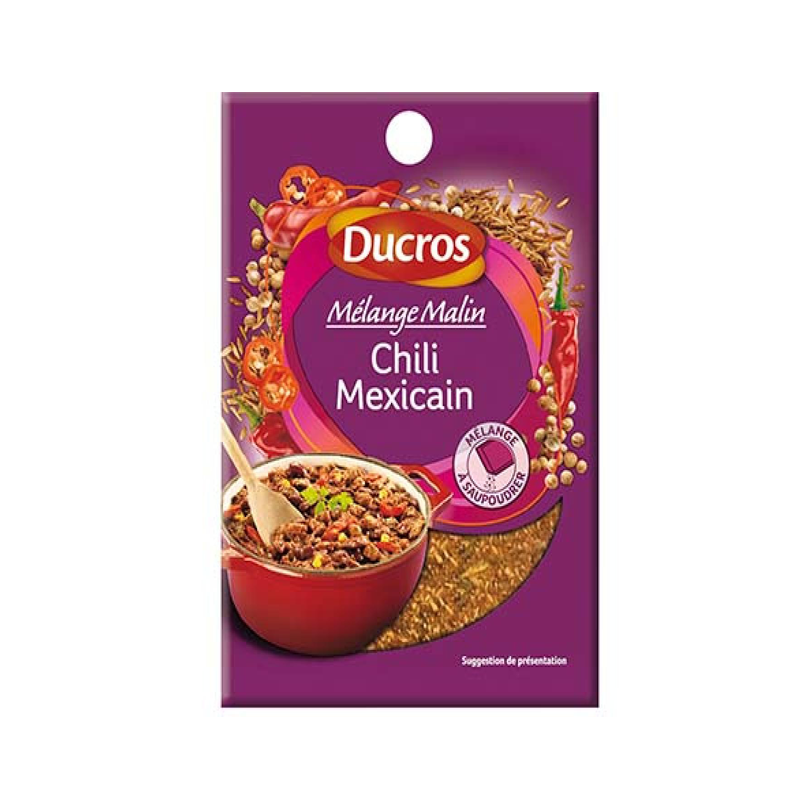 Mélange d'épices chili mexicain DUCROS 20g