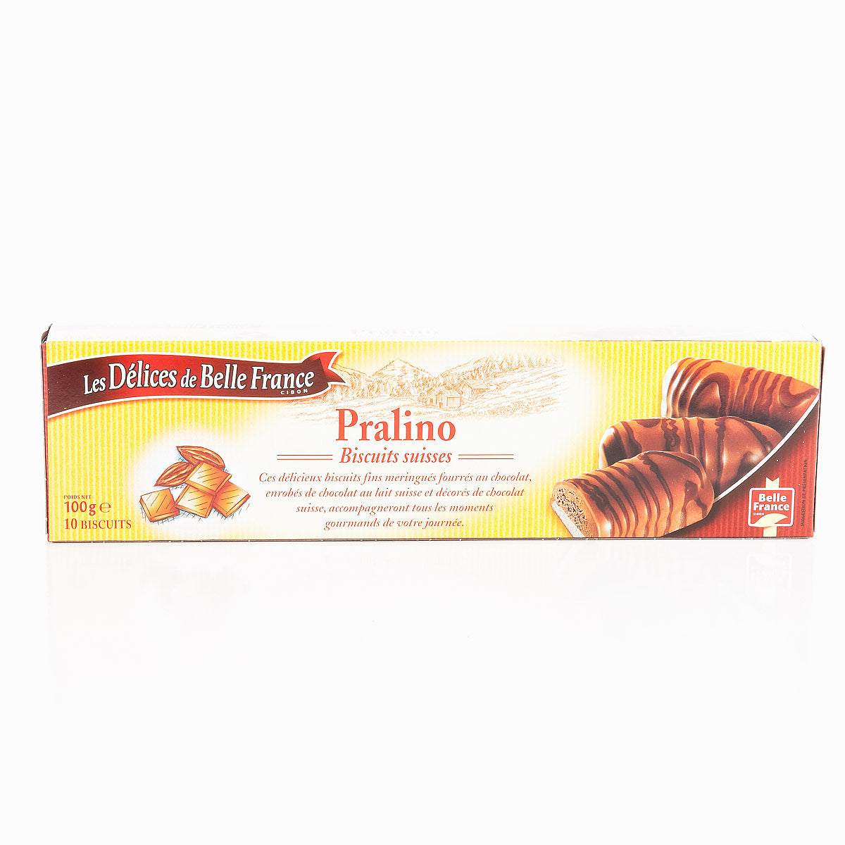 DELICE DE BELLE France BISCUIT PRALINO 100 G - épicerie les 3 gourmets biscuits-et-gateaux