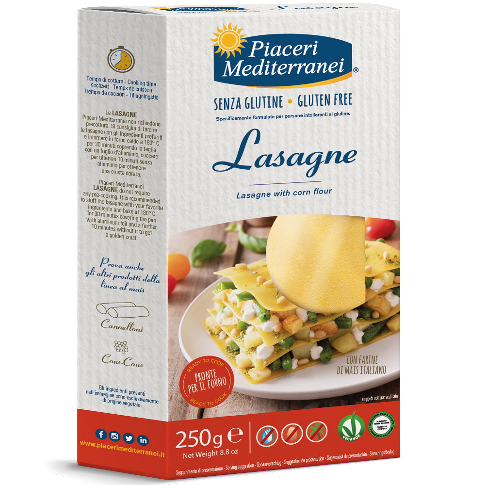 Lasagne Piaceri Mediterranei 250g, sans gluten