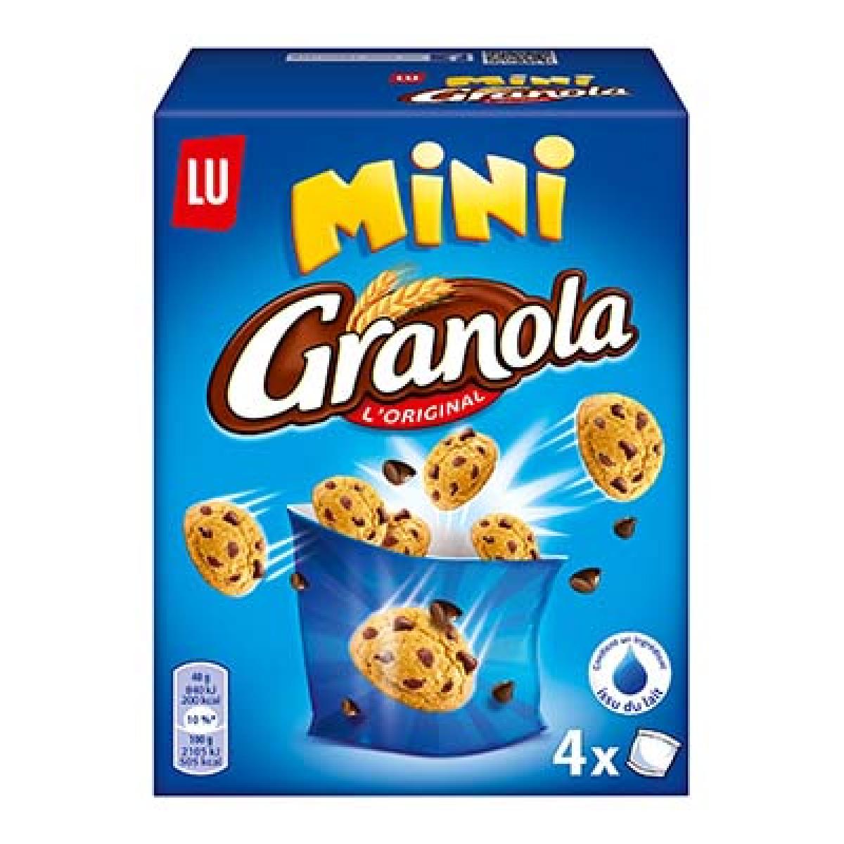 GRANOLA Mini cookies sachets fraîcheur 4 sachets 4x40g