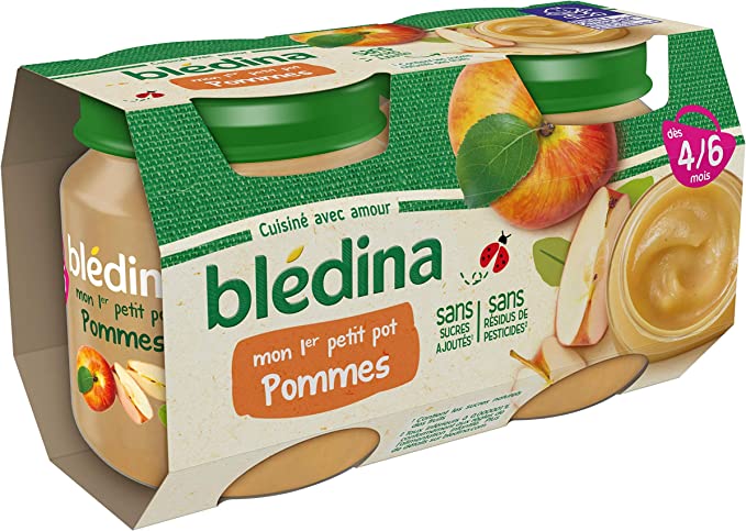 BLEDINA POT POMME GOLD L2X130 G - épicerie les 3 gourmets bébés