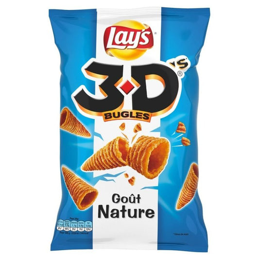 LAY'S Chips soufflés 3D's bugles goût nature 150 G