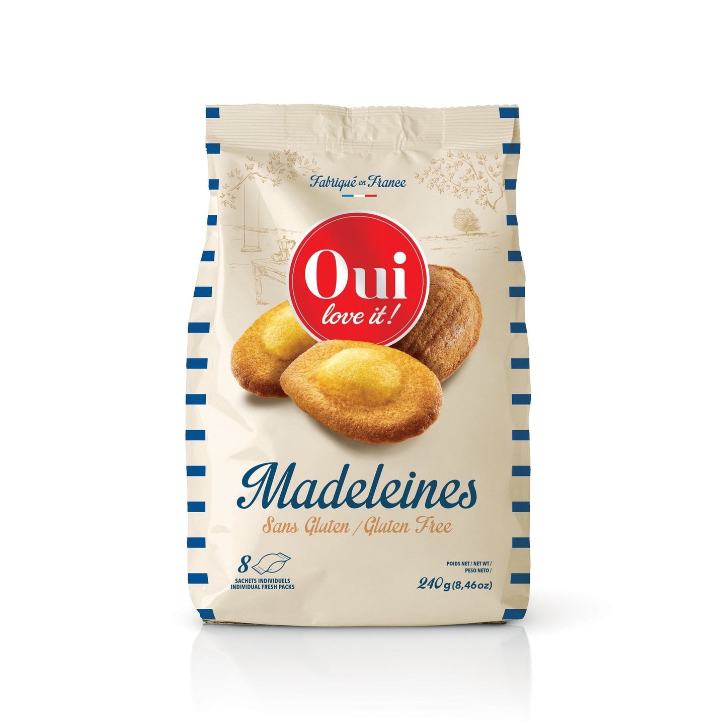 Madeleine classique sans gluten Oui Love It