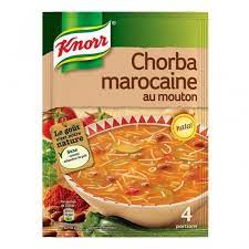 Soupe déshydratée Chorba au mouton halal KNORRle sachet de 100 g