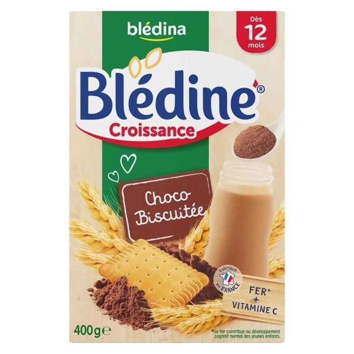 BLÉDINA BLEDINE CROISSANCE DÉS 12 MOIS CHOC BISCUIT 400G