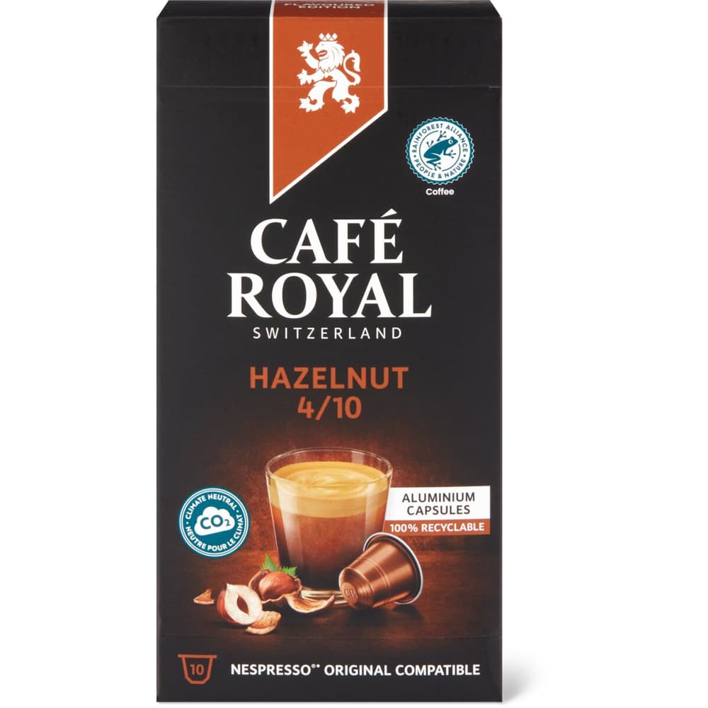 Café Royal · 10 Caps Noisettes  50g  4/10