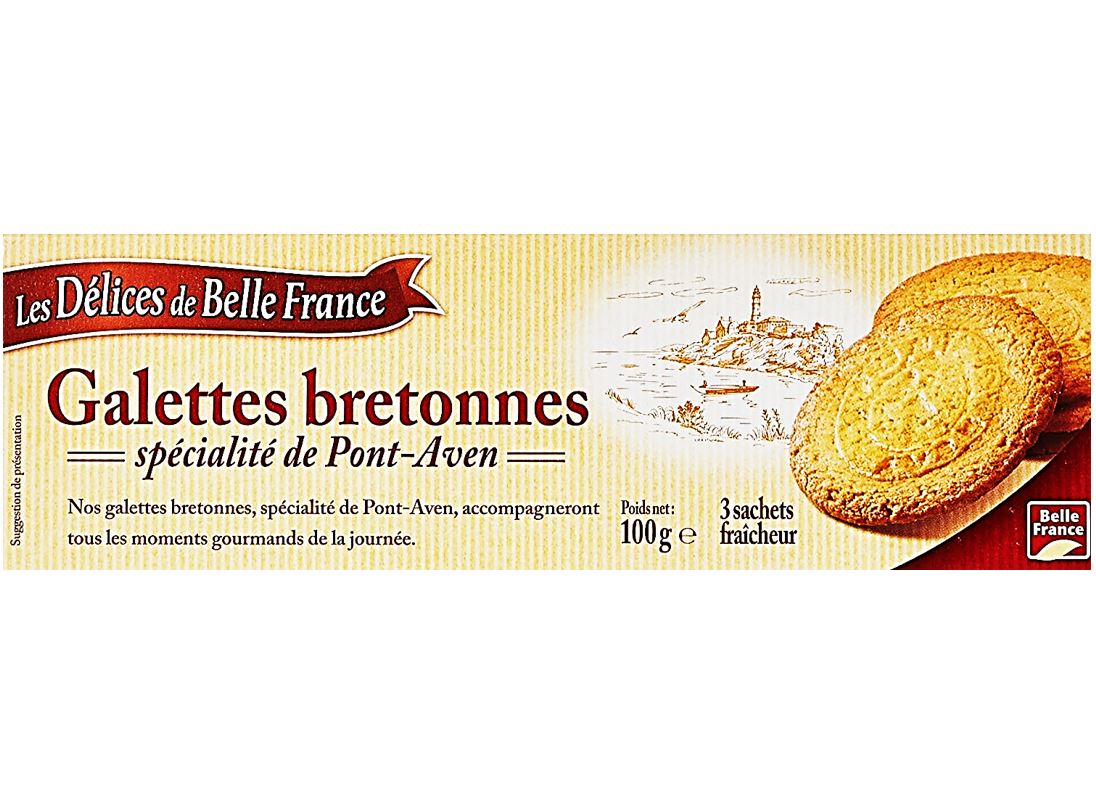 DELICES DE BELLE France GALETTE BRETONNES SPÉCIALITÉ PONT-AVEN 100 G