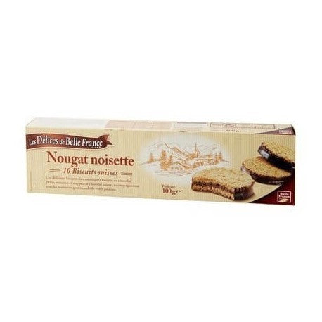 DELICE DE BELLE France BISCUIT NOUGAT NOISETTE 100G